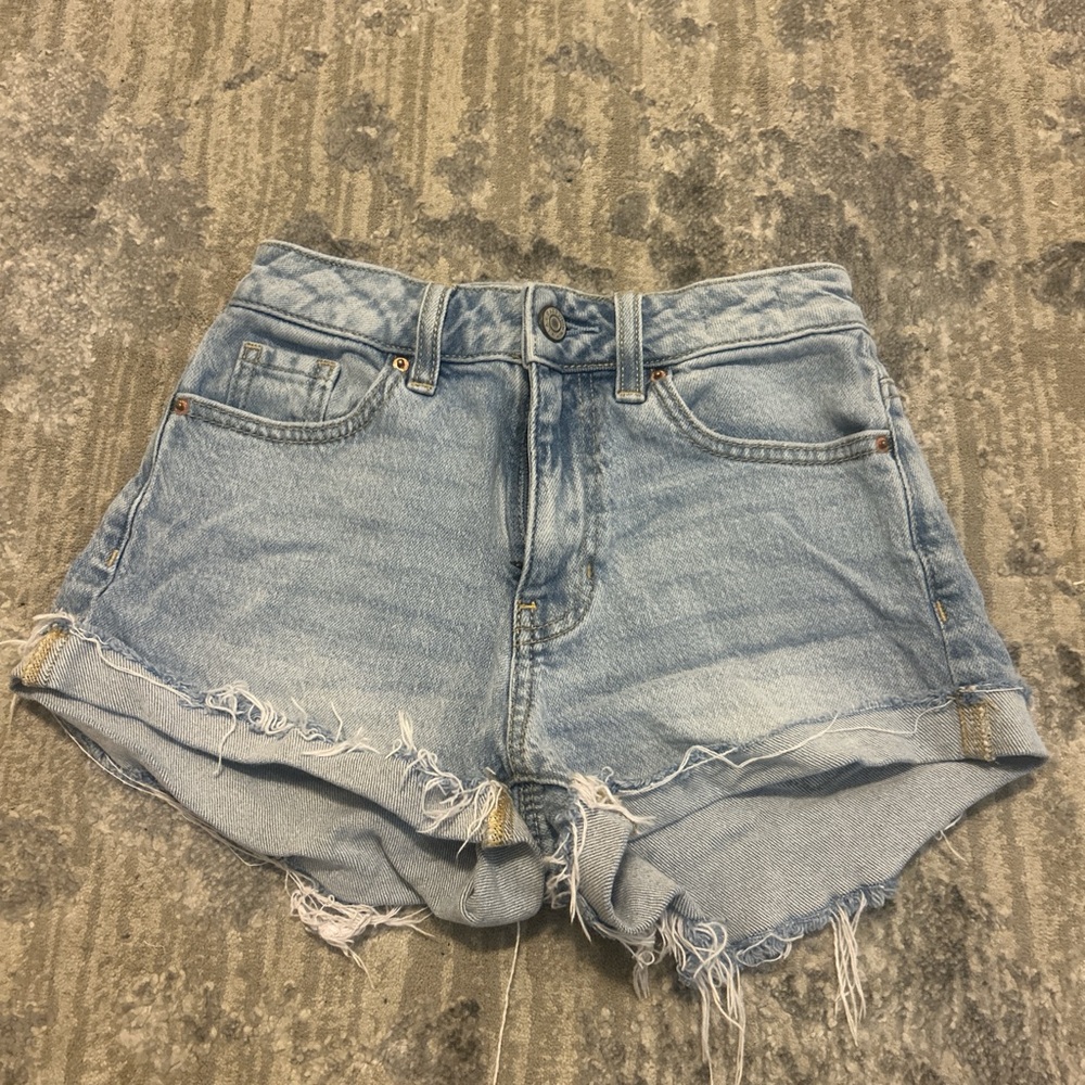PACSUN- light blue jean shorts